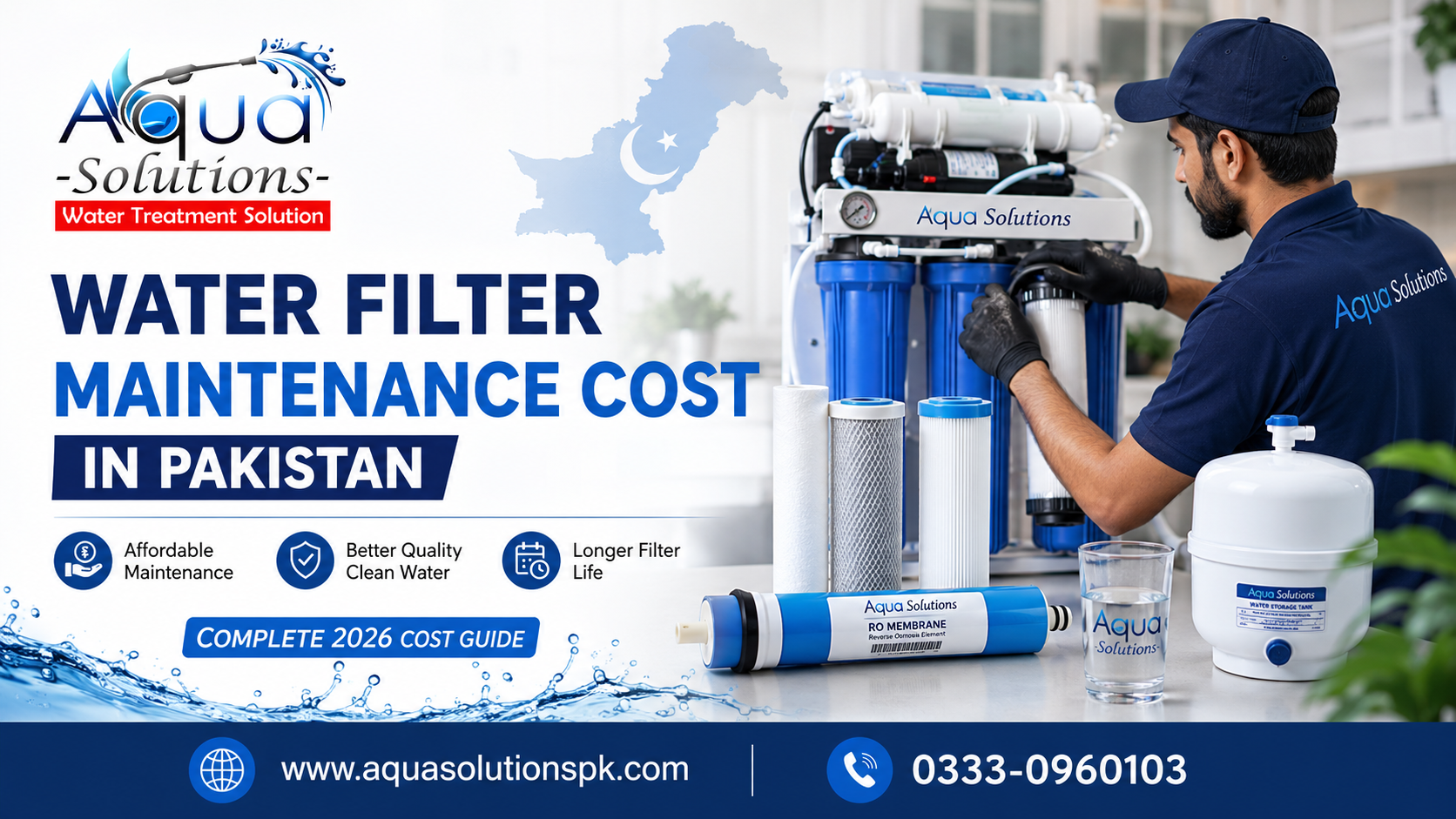 Water Filter Maintenance Cost in Pakistan in 2026 – A Complete Guide by AquaSolution