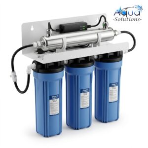 3 Stage 10 Inch Water Filter with UV - Aqua Solutions